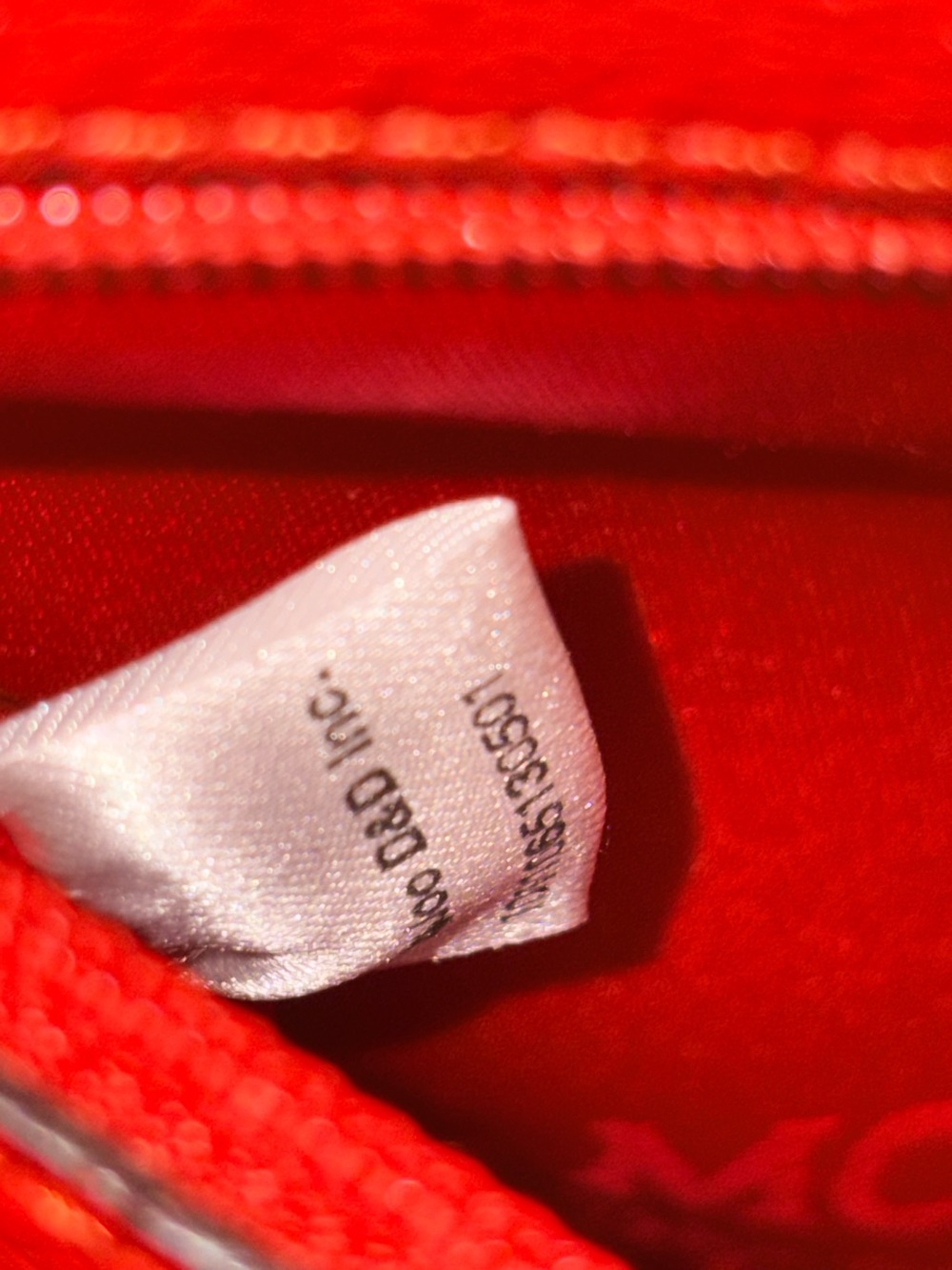 MCM Coral Red Pebbled Leather Studded Tote Bag - Picture 14 of 14